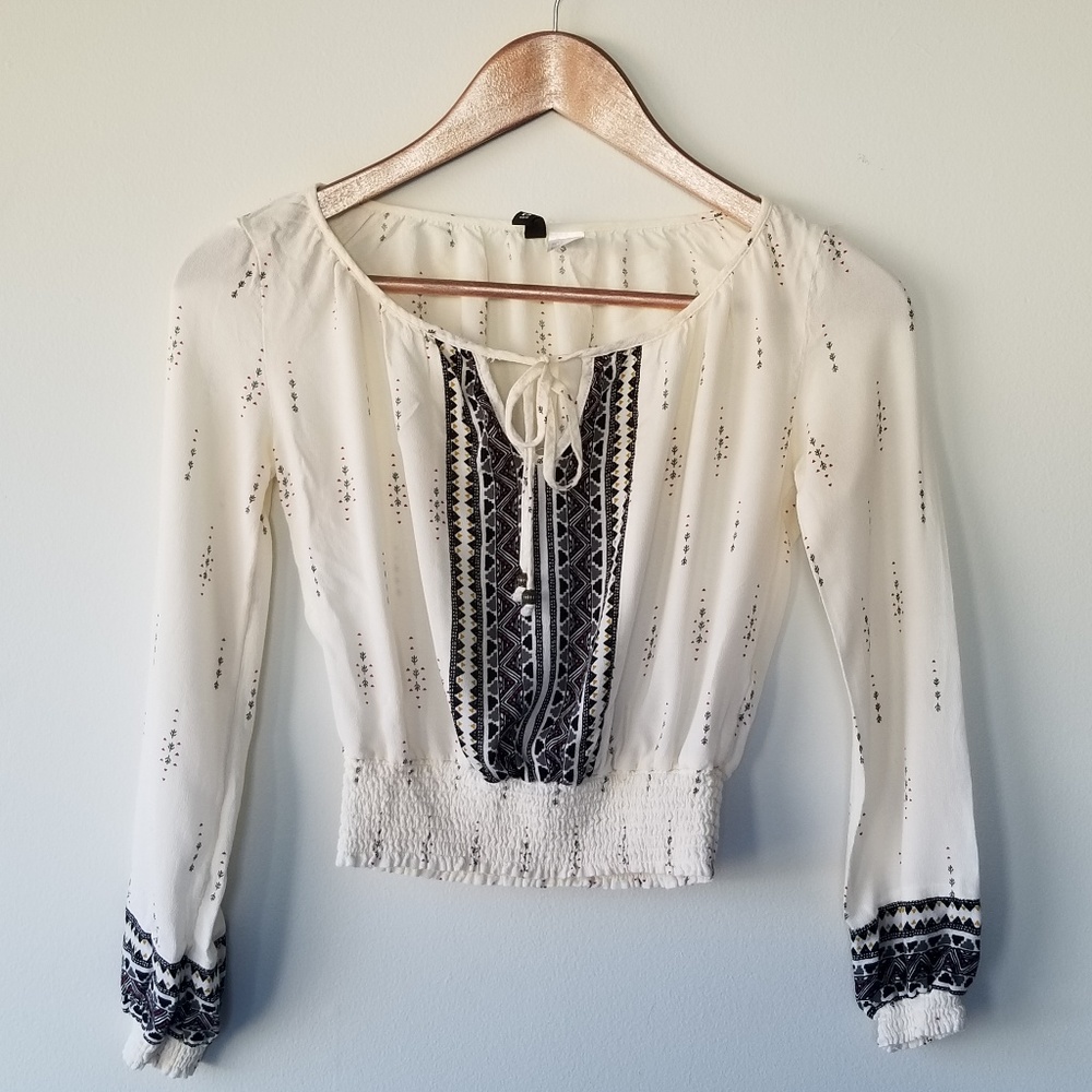 H&M / Divided: Cream patterned top – 2